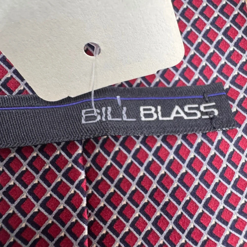 NWT‎ Bill Blass Necktie Silk Diamond Pattern Business Career Classic 58